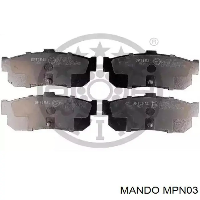 Передні тормозні колодки MPN03 Mando
