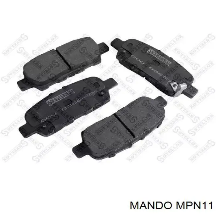 MPN11 Mando Передні гальмівні колодки