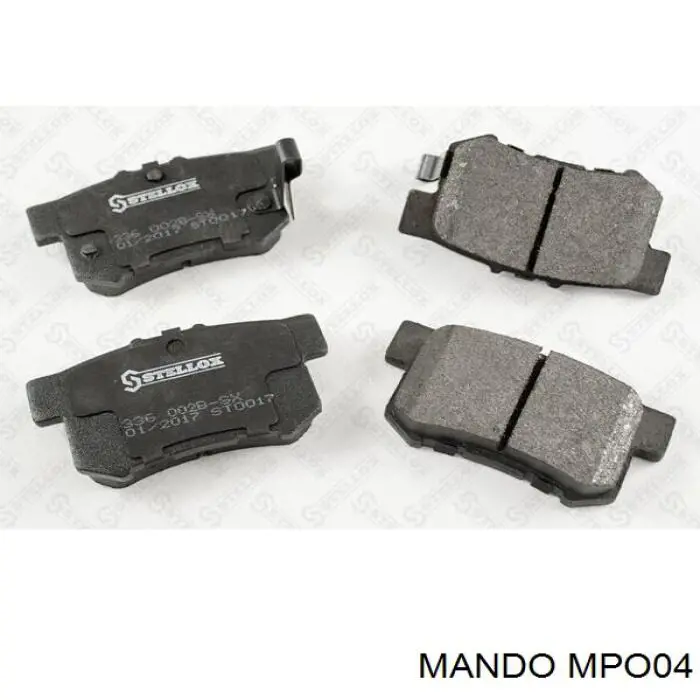 Задні гальмівні колодки Mando MPO04 ціна, від 14.37 USD