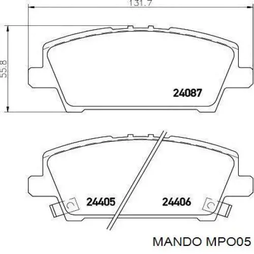 Купити 45022S04E60 Honda Колодки гальмівні передні, дискові