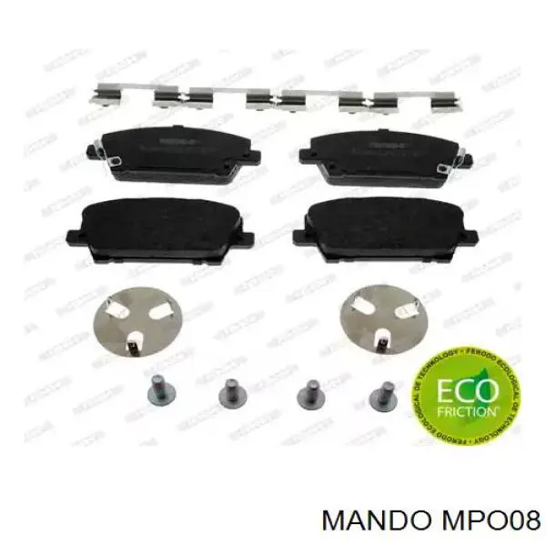 MPO08 Mando Передні гальмівні колодки