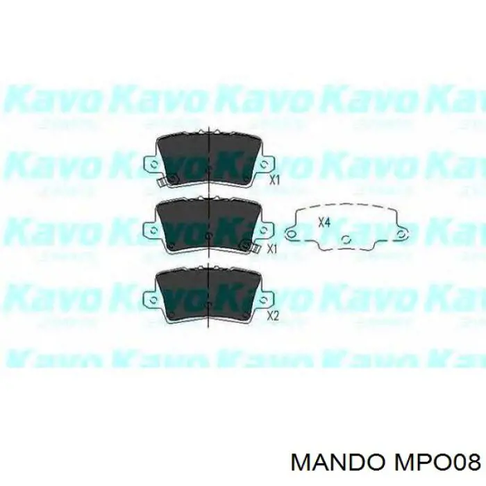 Гальмівні колодки Mando MPO08 ціна, від 17.95 USD