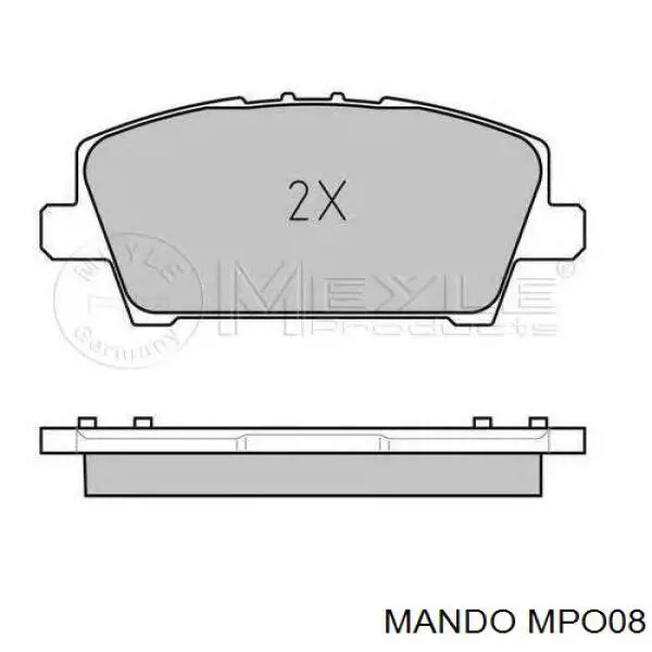 Передні тормозні колодки MPO08 Mando