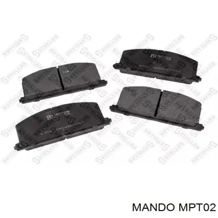 MPT02 Mando Передні гальмівні колодки
