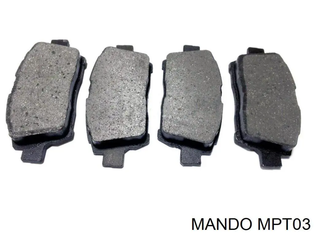 MPT03 Mando колодки гальмівні передні, дискові