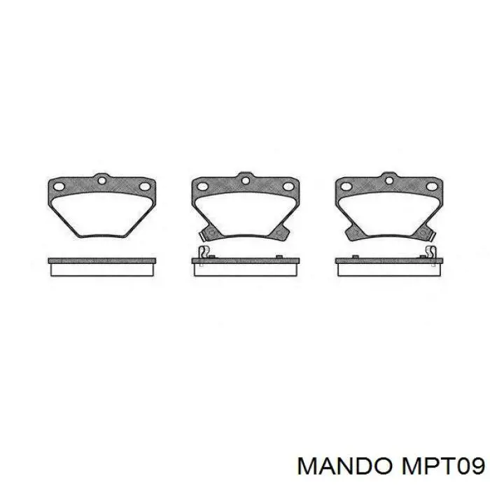 Купити MPT09 Mando Задні колодки