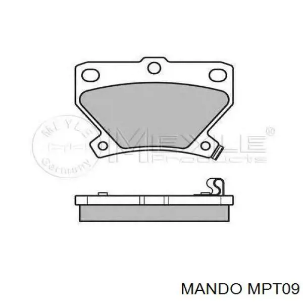 Задні гальмівні колодки MPT09 Mando