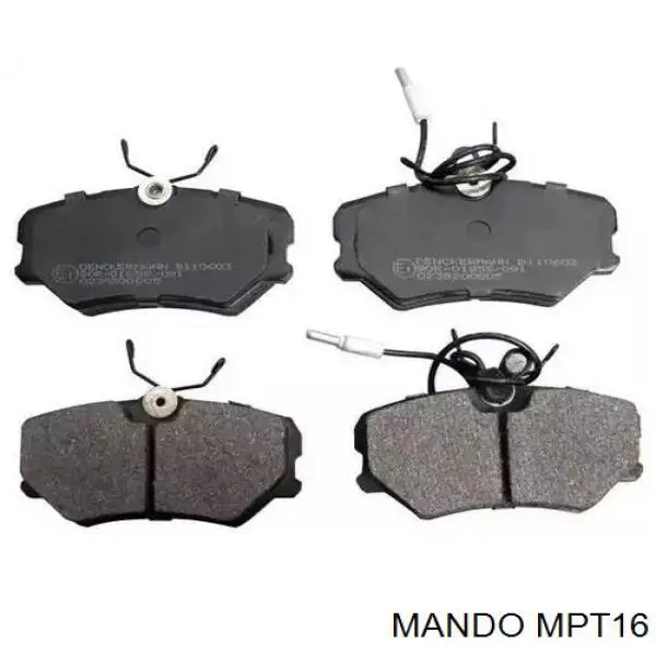 MPT16 Mando Колодки гальмівні задні, дискові
