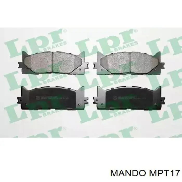 MPT17 Mando Передні гальмівні колодки