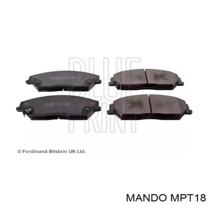 MPT18 Mando колодки гальмівні передні, дискові