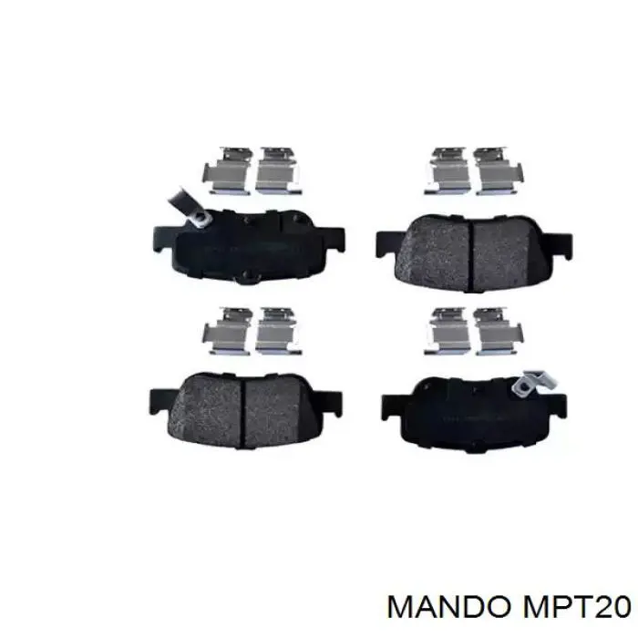 Купити MPT20 Mando Задні колодки