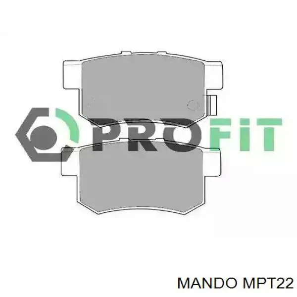Купити MPT22 Mando Колодки гальмівні передні, дискові