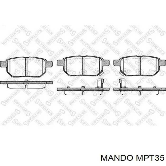 Задні гальмівні колодки Mando MPT35 ціна, від 16.45 USD