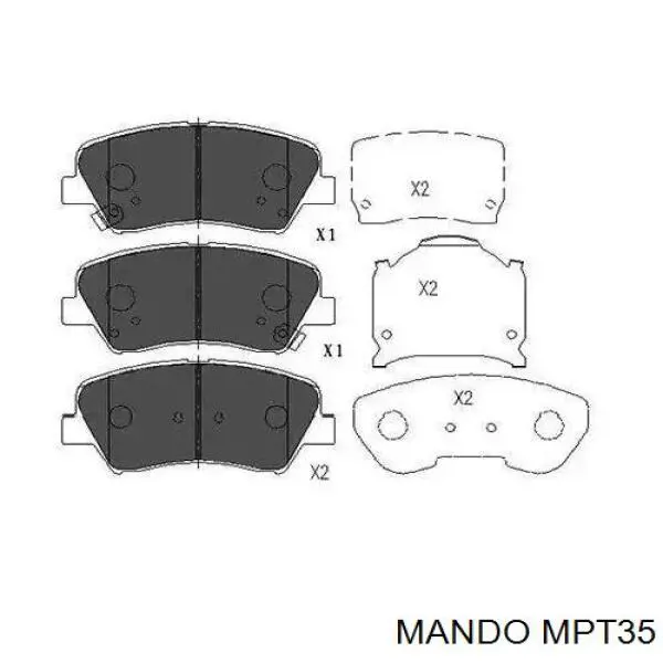 Купити MPT35 Mando Задні колодки