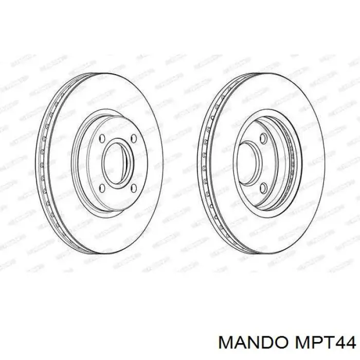 MPT44 Mando Передні гальмівні колодки