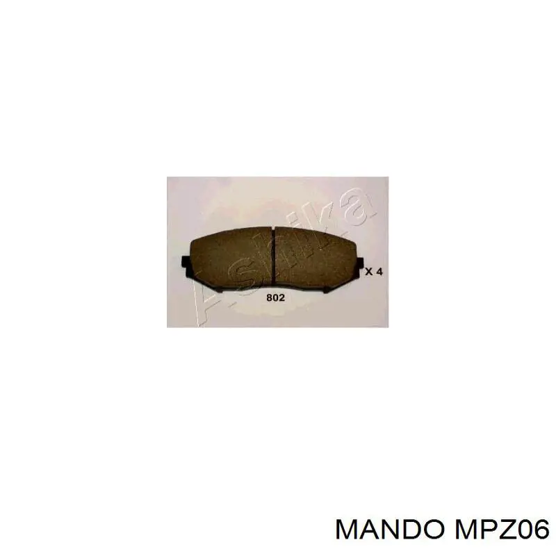 MPZ06 Mando Передні гальмівні колодки