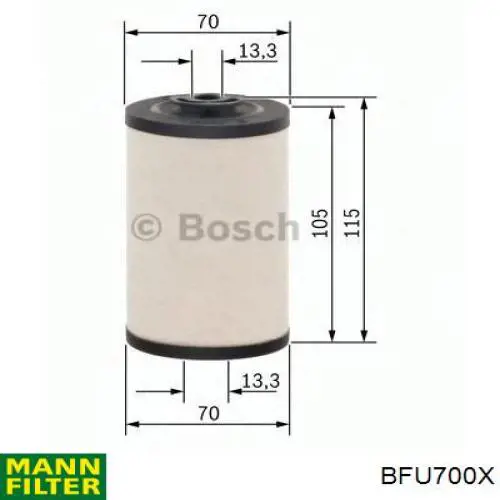 BFU700X Mann-Filter Фільтр палива