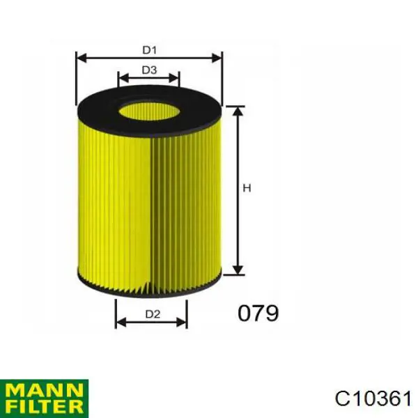 C10361 Mann-Filter фільтр повітряний