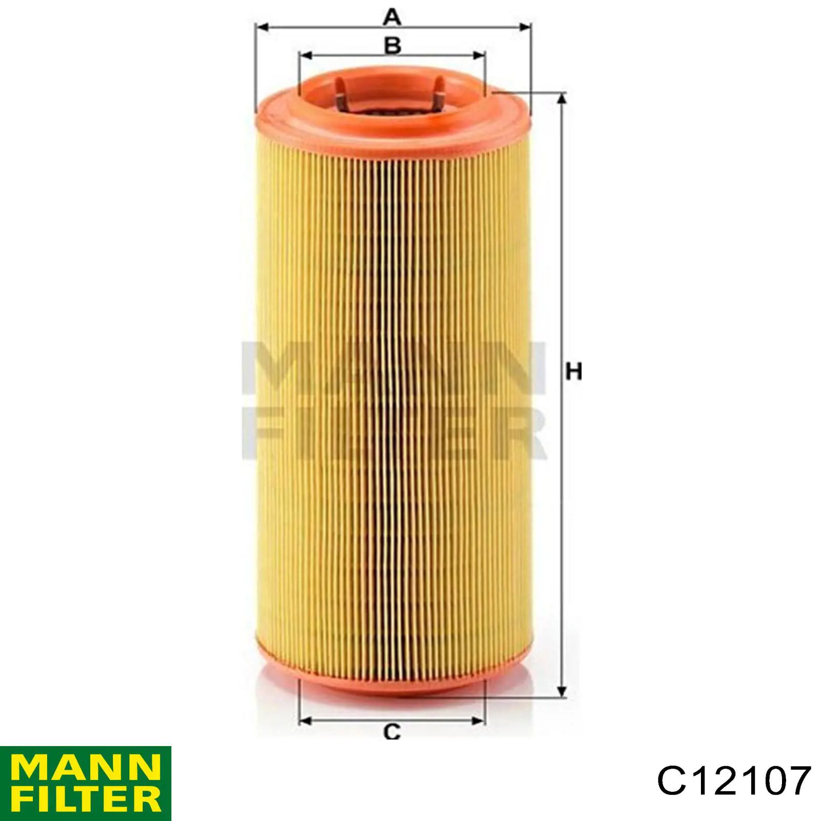 Повітряний фільтр C12107 Mann-Filter
