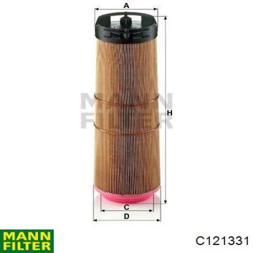 C121331 Mann-Filter Повітряний фільтр двигуна