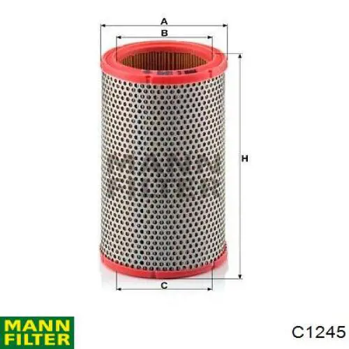 C1245 Mann-Filter Повітряний фільтр двигуна