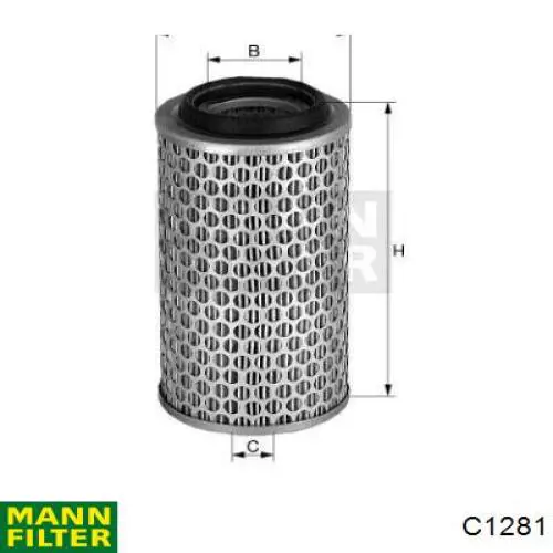 Фільтр повітряний C1281 Mann-Filter