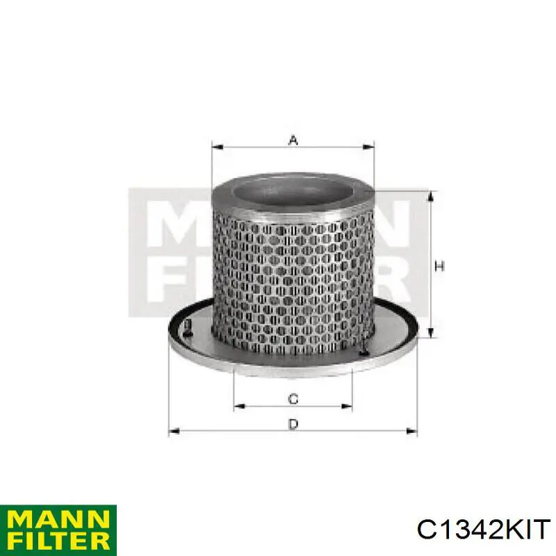 Елемент повітряного фільтра Mann-Filter C1342 ціна, від 41.35 USD