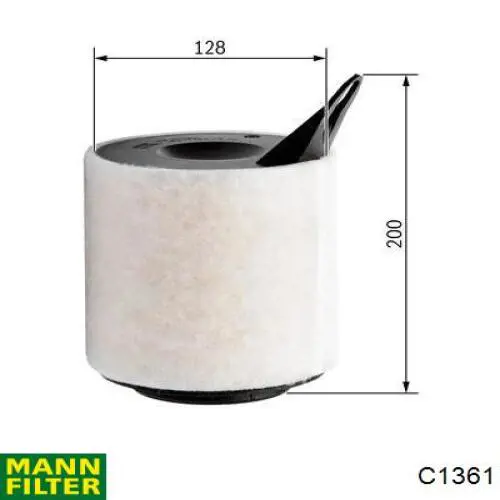 Фільтр повітряний Mann-Filter C1361