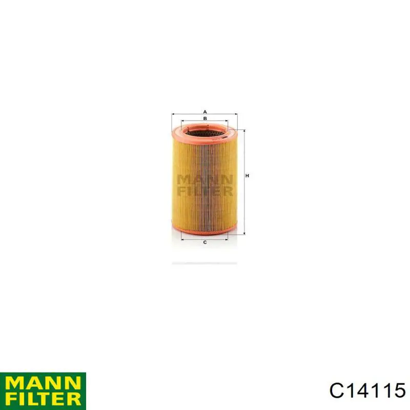 Елемент повітряного фільтра Mann-Filter C14115 ціна, від 5.31 USD