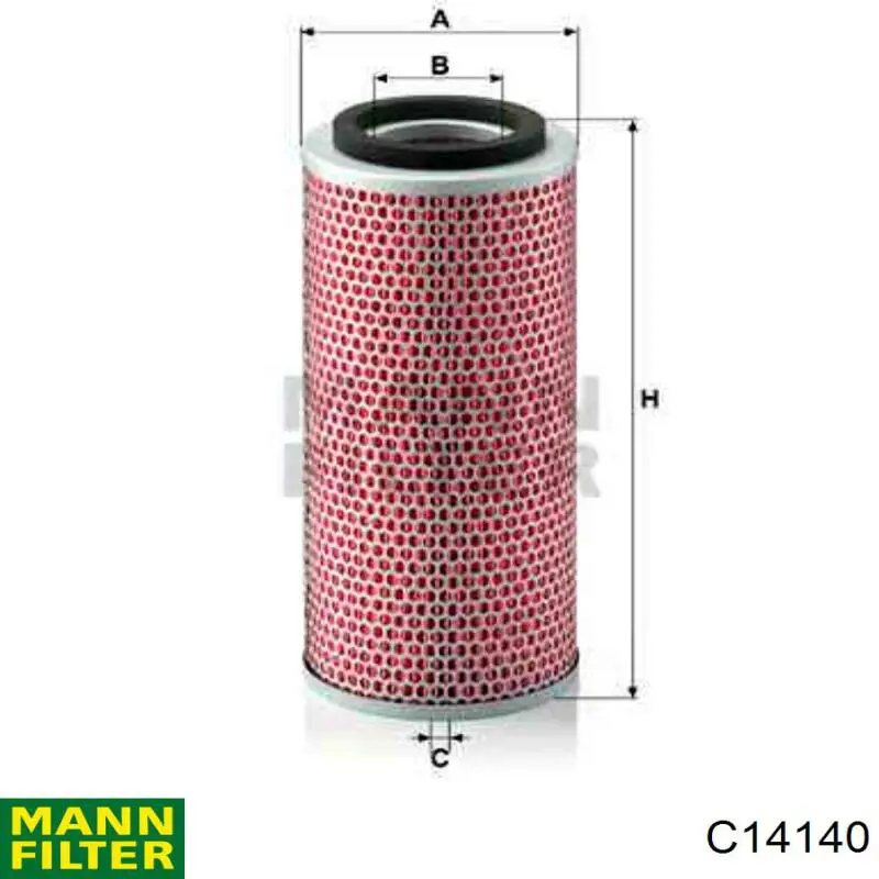 Купити C14140 Mann-Filter Автомобільний фільтр повітря