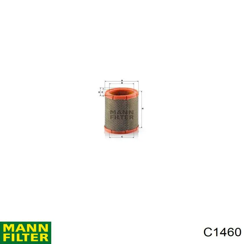 C1460 Mann-Filter фільтр повітряний