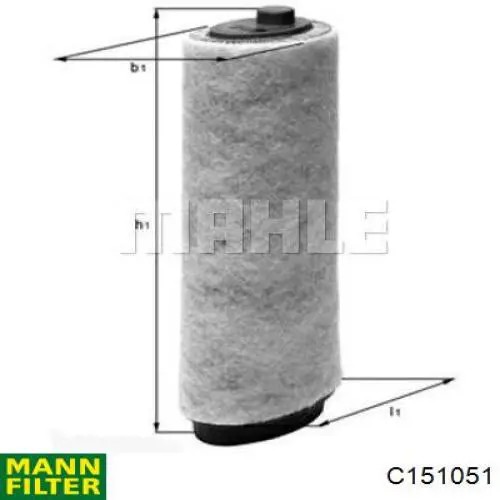 Елемент повітряного фільтра Mann-Filter C151051 ціна, від 16.93 USD