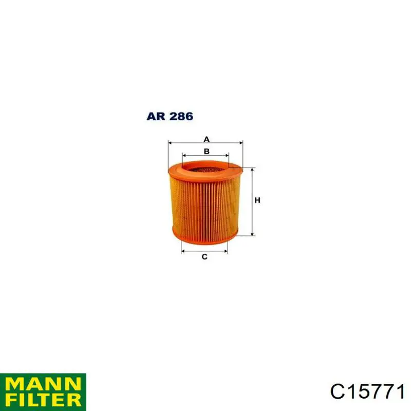 Елемент повітряного фільтра Mann-Filter C15771 ціна, від 7.49 USD