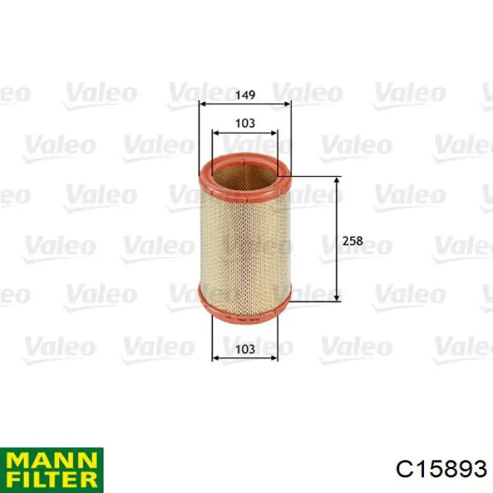 C15893 Mann-Filter фільтр повітряний