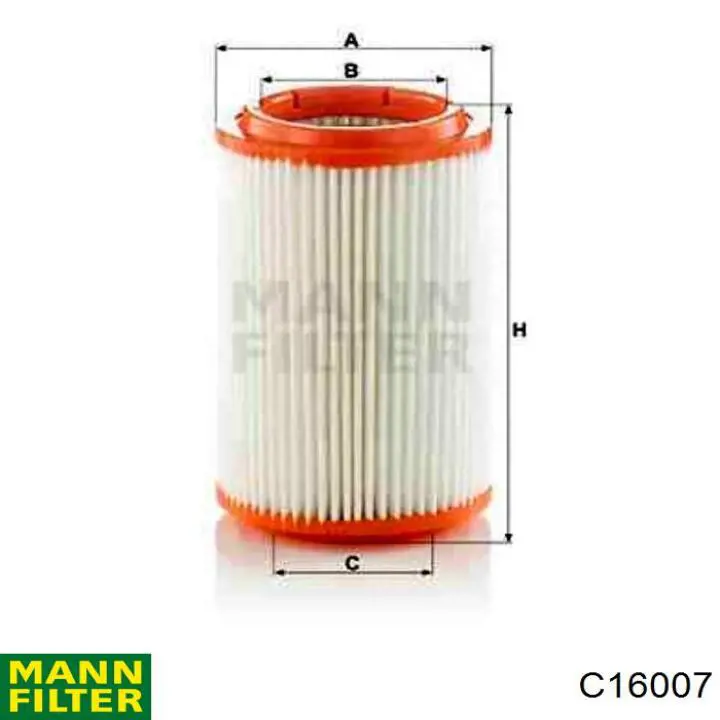 Купити C16007 Mann-Filter Автомобільний фільтр повітря