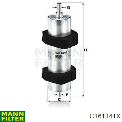 Повітряний фільтр C161141X Mann-Filter