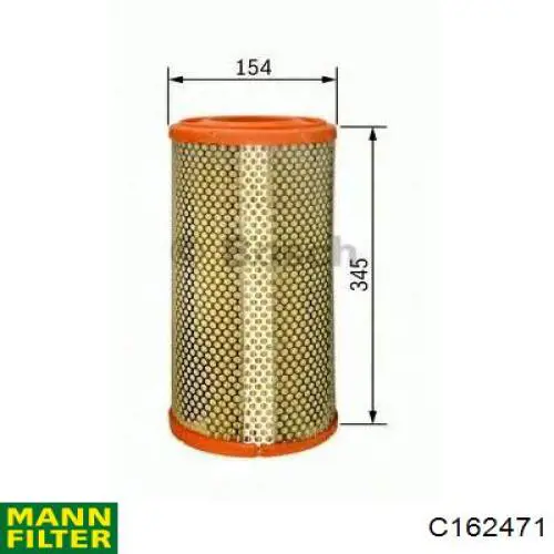 C162471 Mann-Filter фільтр повітряний