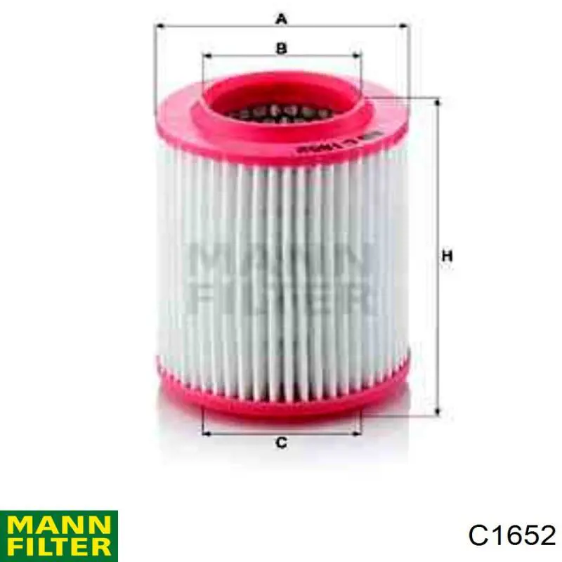 C1652 Mann-Filter фільтр повітряний