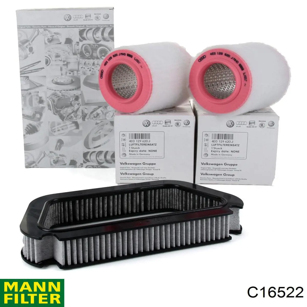 Елемент повітряного фільтра Mann-Filter C16522 ціна, від 36.33 USD