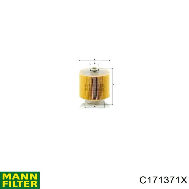C171371X Mann-Filter Повітряний фільтр двигуна