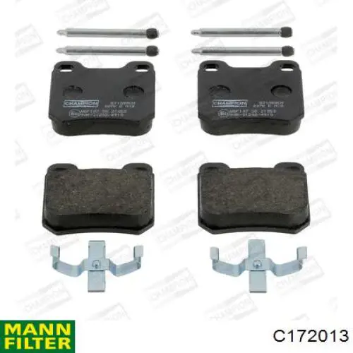 Елемент повітряного фільтра Mann-Filter C172013 ціна, від 11.47 USD