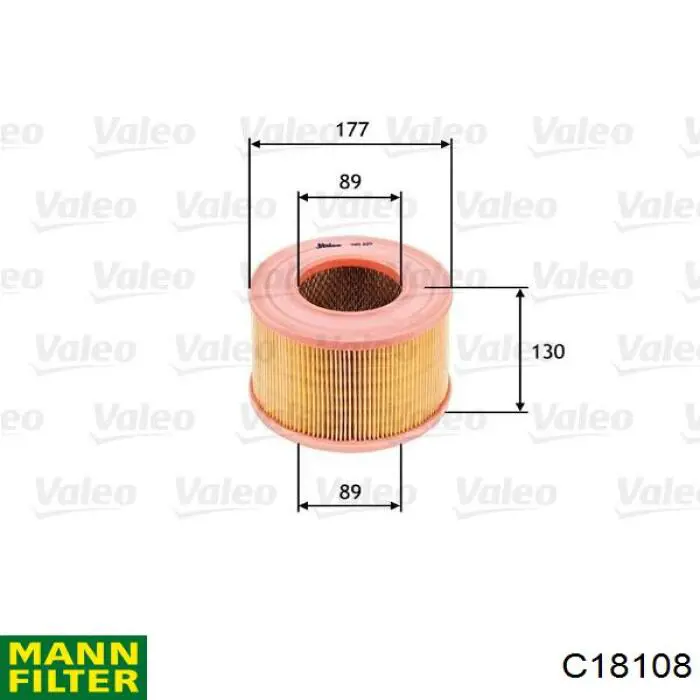 Купити C18108 Mann-Filter Автомобільний фільтр повітря