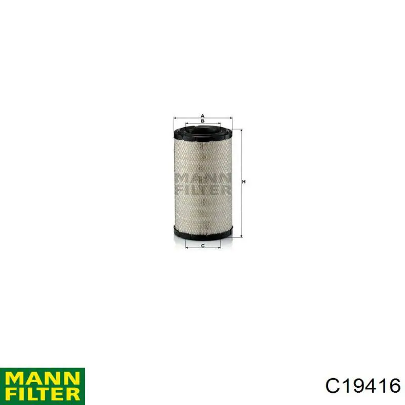Повітряний фільтр C19006 Mann-Filter