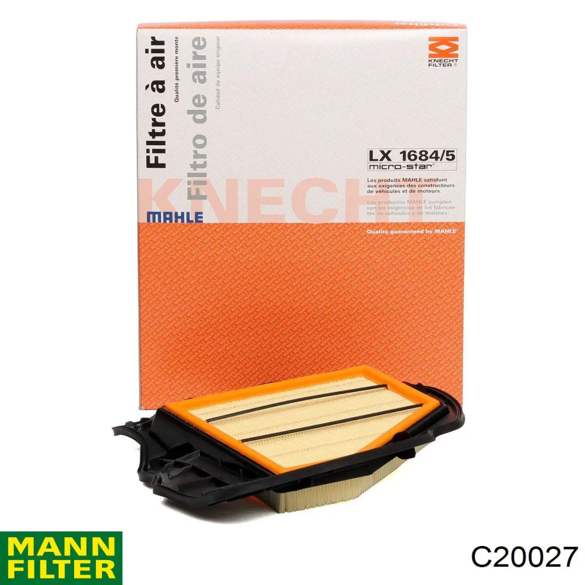 Елемент повітряного фільтра Mann-Filter C20027 ціна, від 28.03 USD