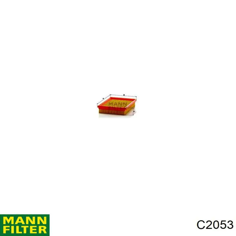 Елемент повітряного фільтра Mann-Filter C2053 ціна, від 7.00 USD