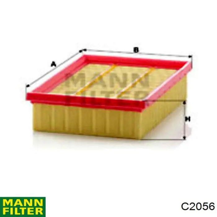 C2056 Mann-Filter Повітряний фільтр двигуна