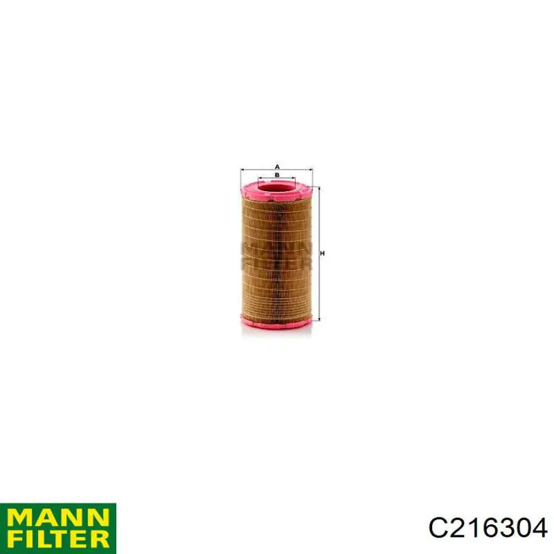 Елемент повітряного фільтра Mann-Filter C216304 ціна, від 48.38 USD