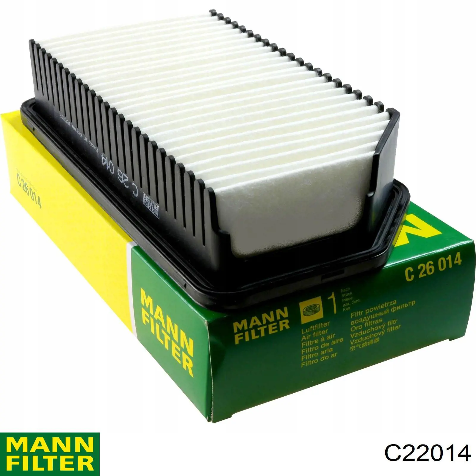 Елемент повітряного фільтра Mann-Filter C22014 ціна, від 13.41 USD