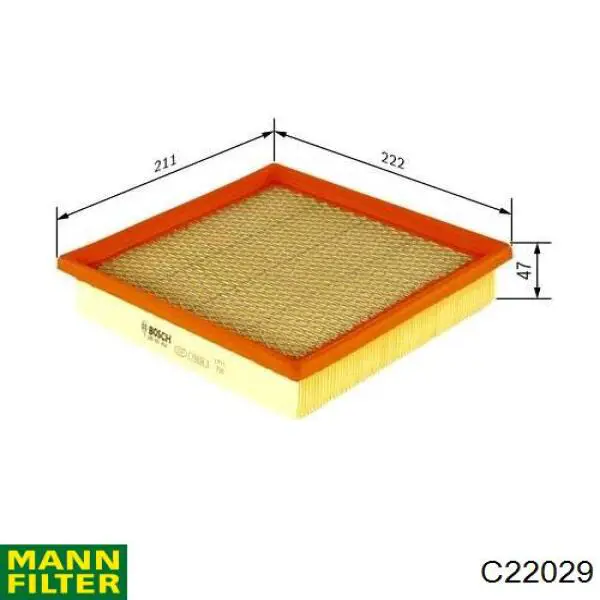 Купити C22029 Mann-Filter Автомобільний фільтр повітря