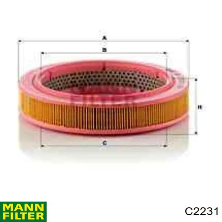 C2231 Mann-Filter фільтр повітряний